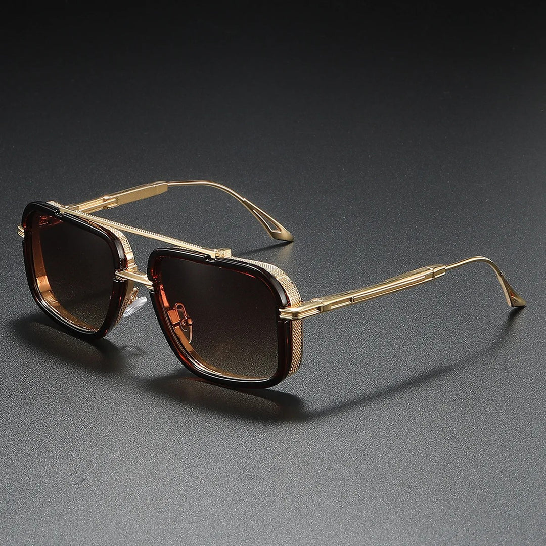 Lyon Sunglasses - Golden / Amber Fade