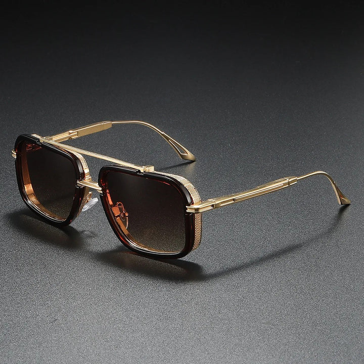 Lyon Sunglasses - Golden / Amber Fade