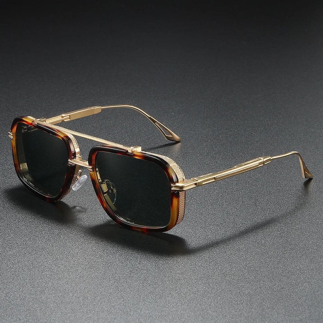 Lyon Sunglasses - Leopard / Forest