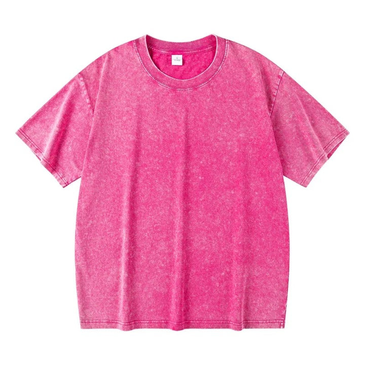 Manhattan Washed 100% Cotton T-Shirt - Dusty Rose
