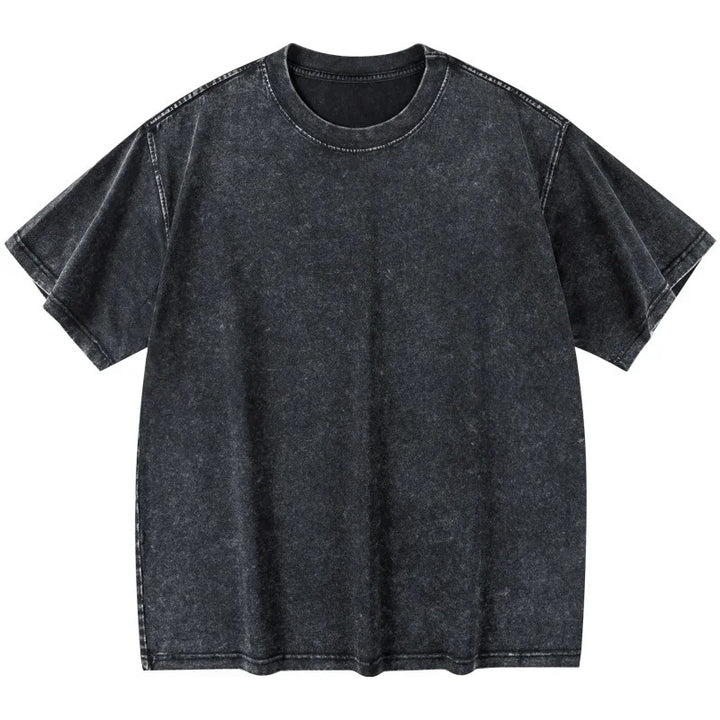 Manhattan Washed 100% Cotton T-Shirt - Graphite Wash