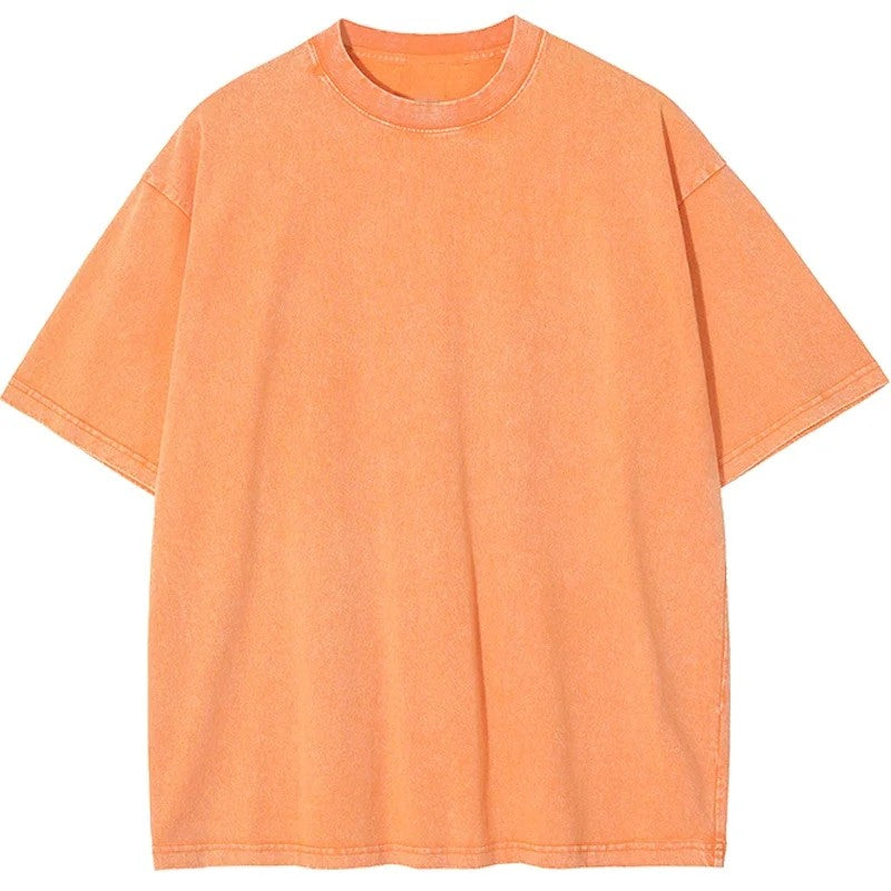 Manhattan Washed 100% Cotton T-Shirt - Terra Cotta