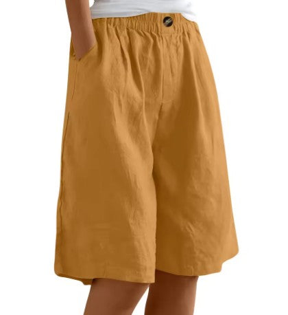 Matera Soft Knit Shorts - Ochre