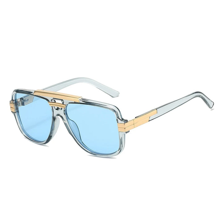 Maverick Pilot Sunglasses - Frost / Pacific Blue