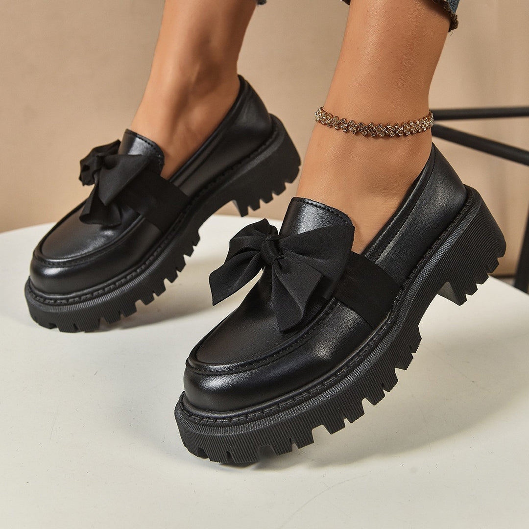 Modena Bow Platform Loafers