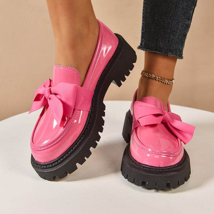 Modena Bow Platform Loafers