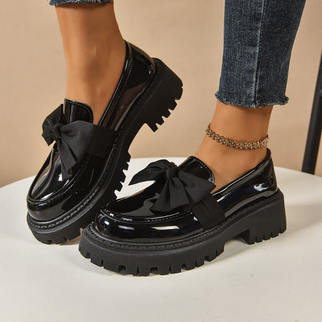 Modena Bow Platform Loafers