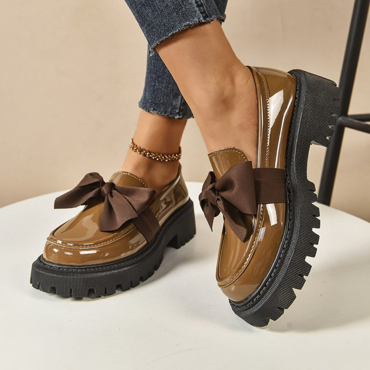 Modena Bow Platform Loafers
