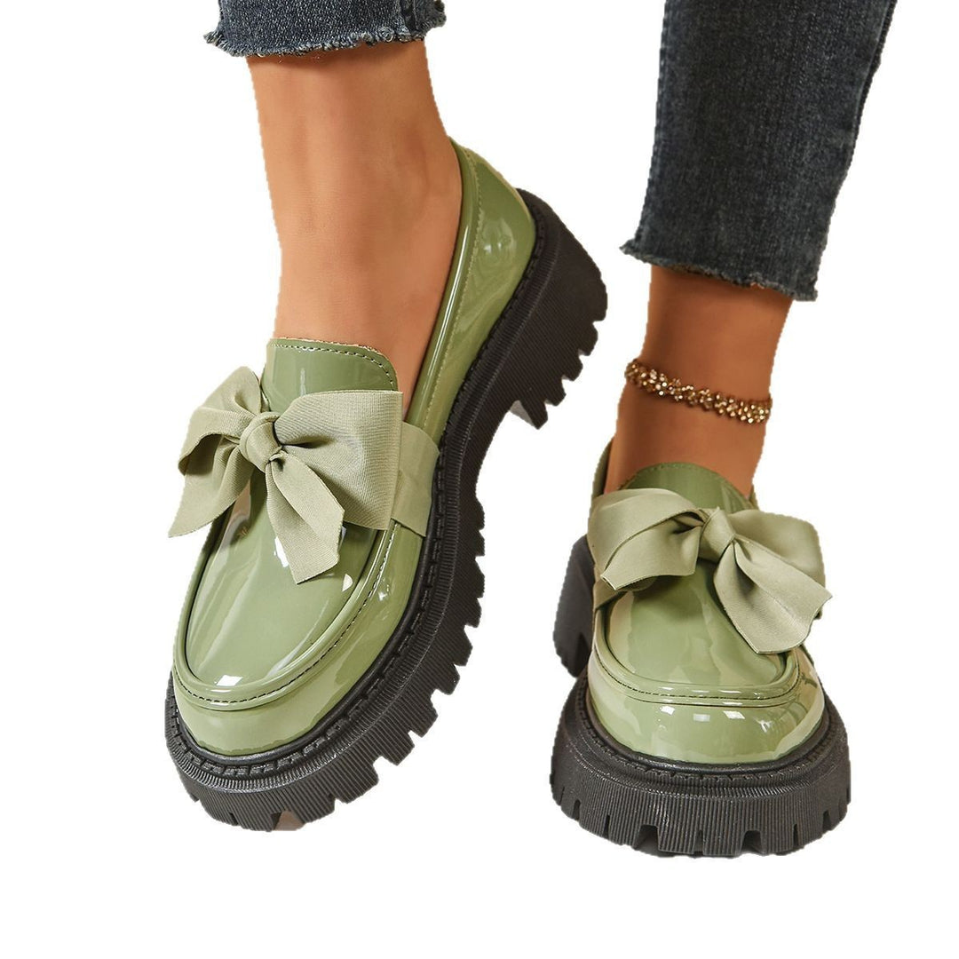 Modena Bow Platform Loafers