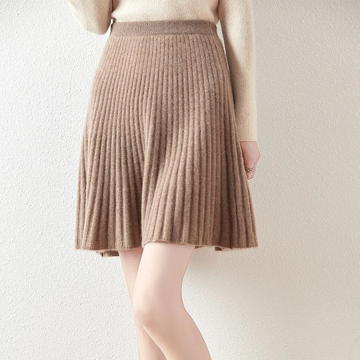 Montclair Cashmere Skirt - Camel