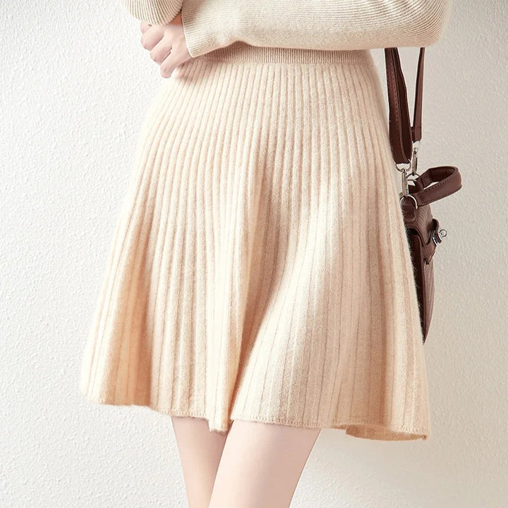 Montclair Cashmere Skirt - Ecru