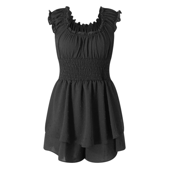 Mykonos Off-Shoulder Playsuit - Black