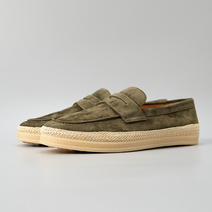 Ostuni Suede Espadrille Loafers