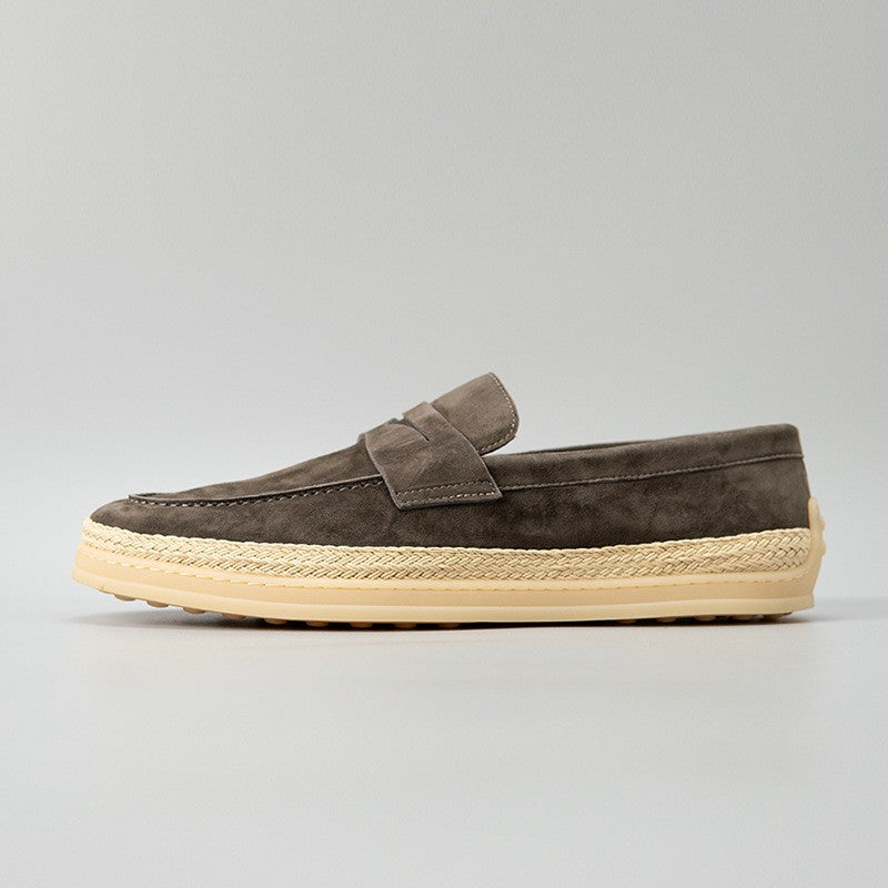 Ostuni Suede Espadrille Loafers - Slate Suede