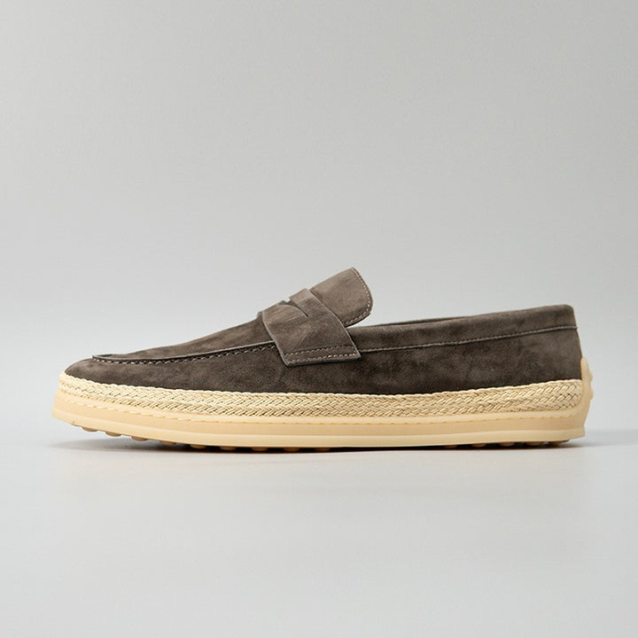 Ostuni Suede Espadrille Loafers - Slate Suede