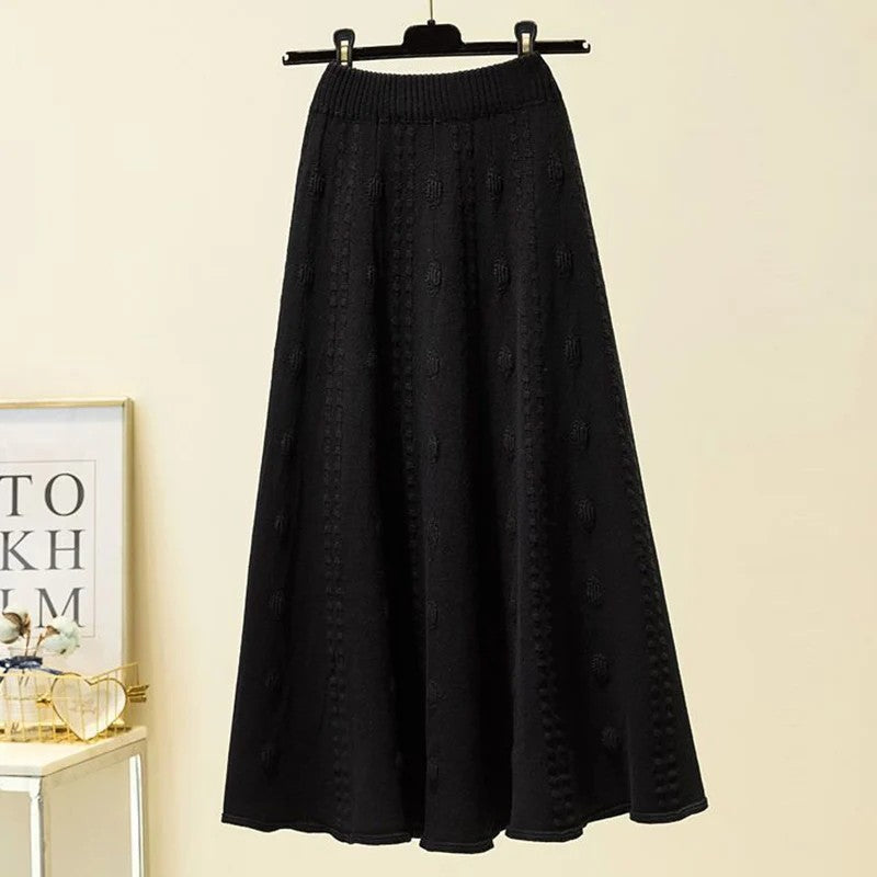 Perugia Knit Midi Skirt - Classic Black