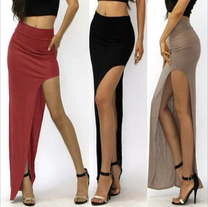 Pisa High Slit Maxi Skirt