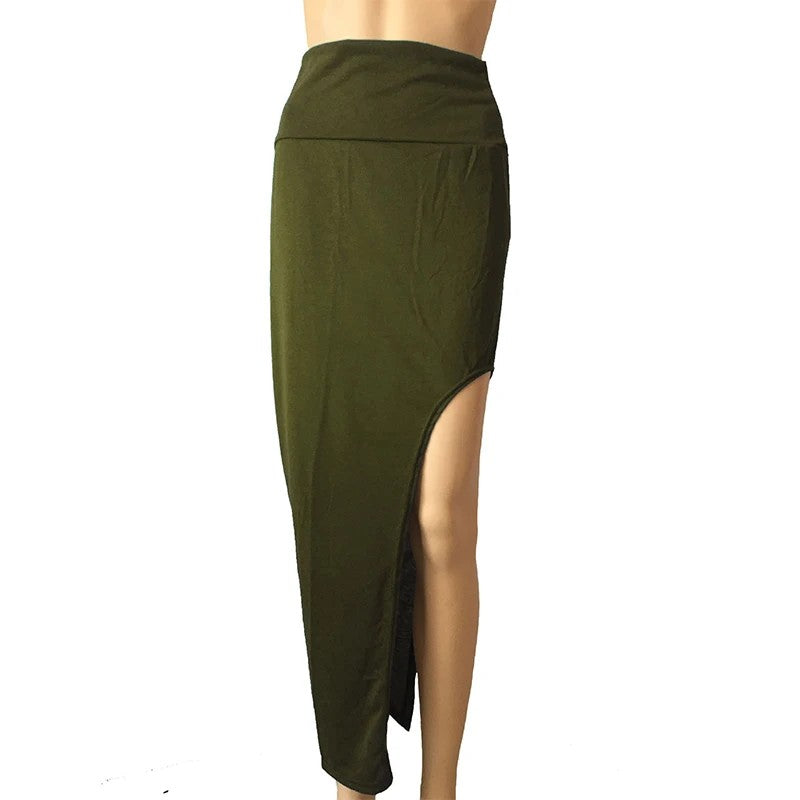Pisa High Slit Maxi Skirt