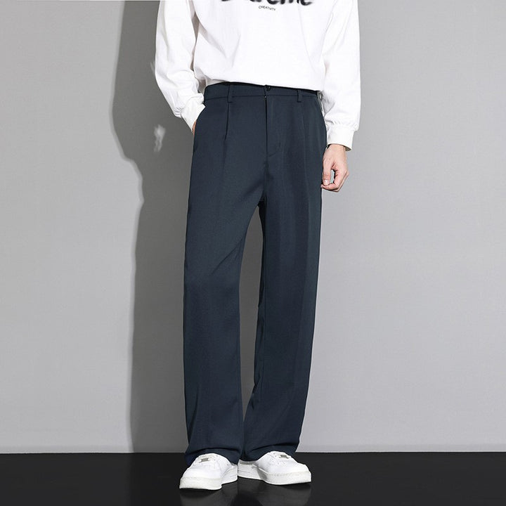 Pirin Ice Silk Trousers - Navy Blue