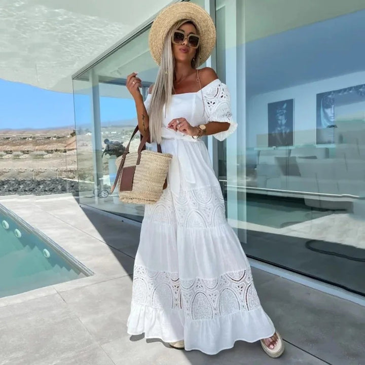 Portofino Lace Jacquard Maxi Dress