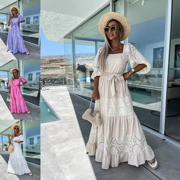 Portofino Lace Jacquard Maxi Dress