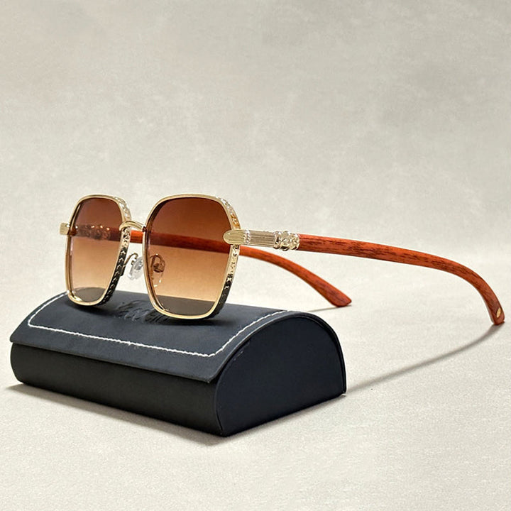 Montclair Wood Metal Sunglasses
