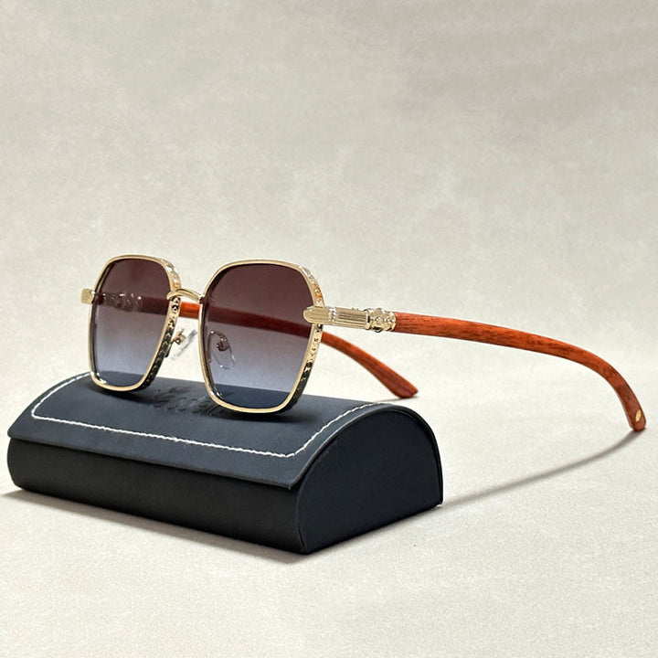 Montclair Wood Metal Sunglasses
