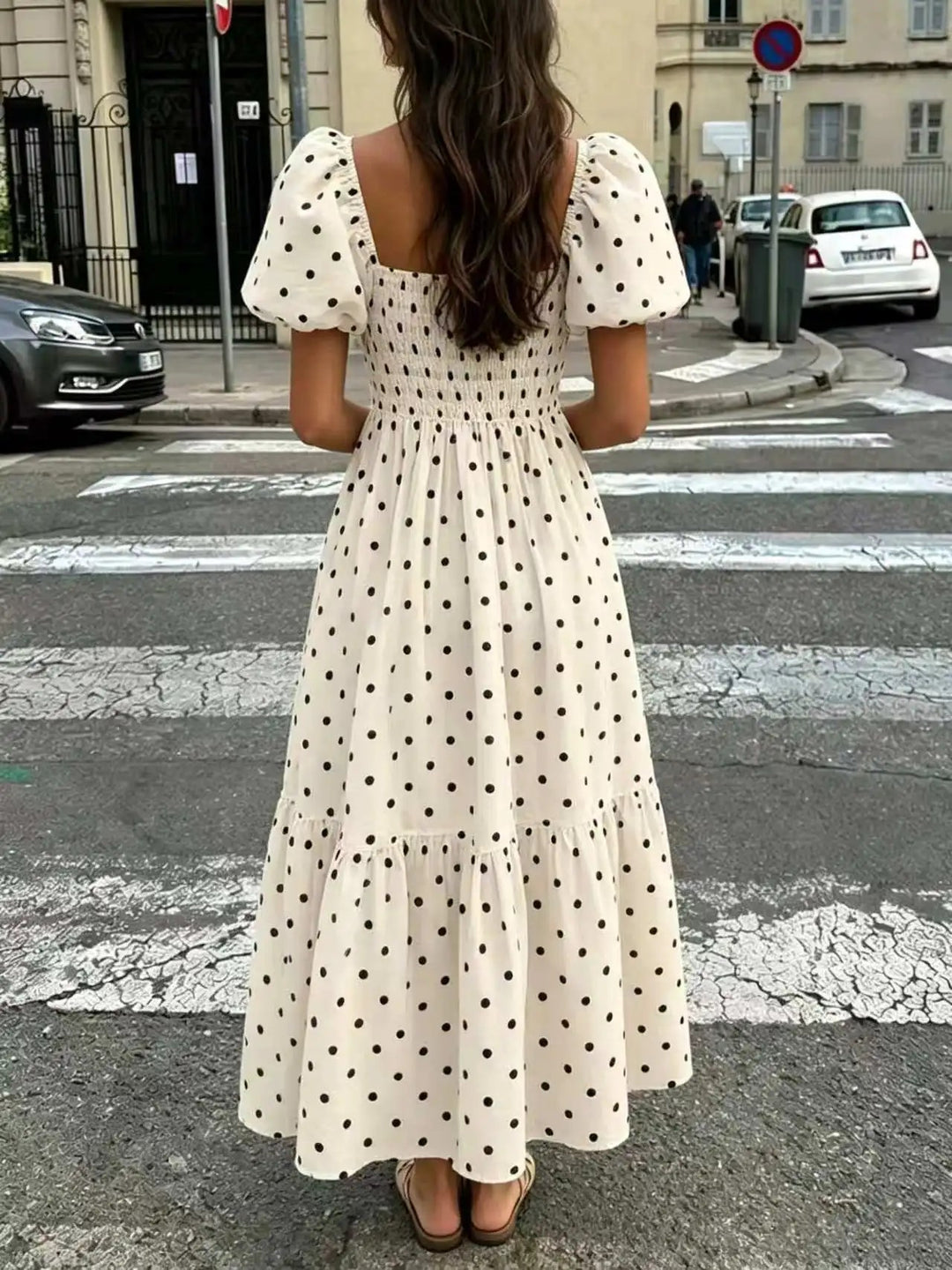 Rochelle Polka Dot Midi Dress