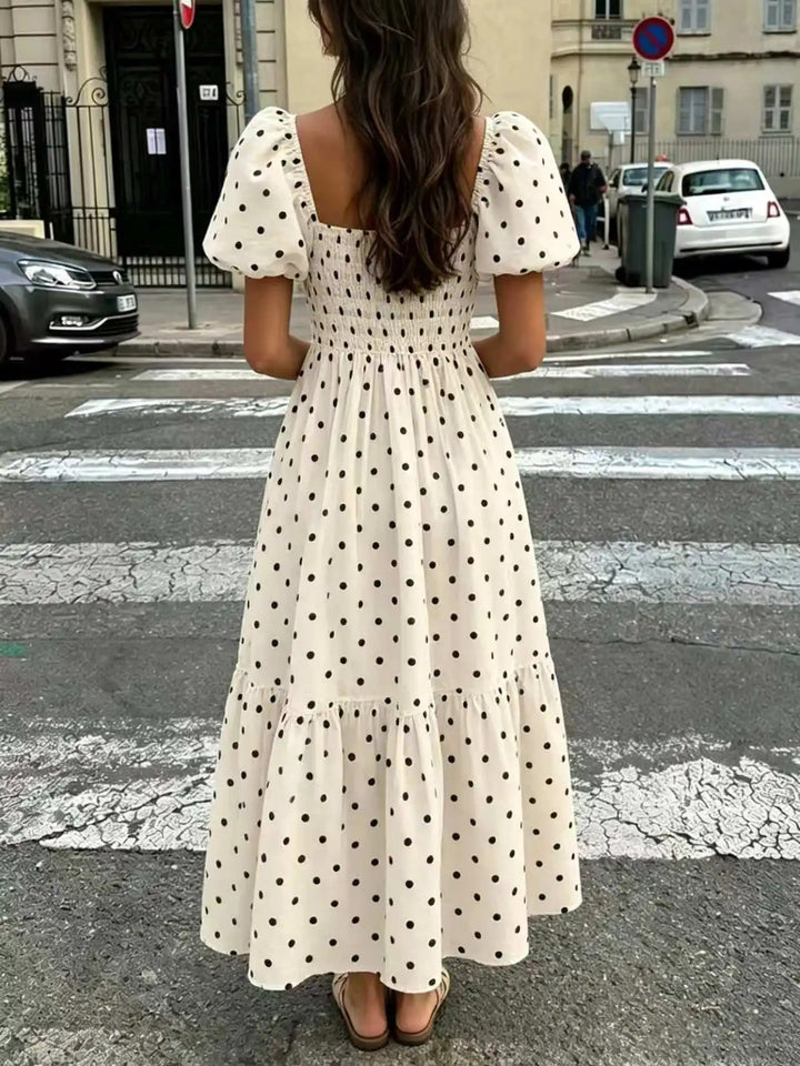 Rochelle Polka Dot Midi Dress