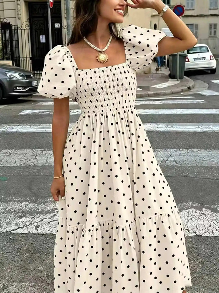 Rochelle Polka Dot Midi Dress