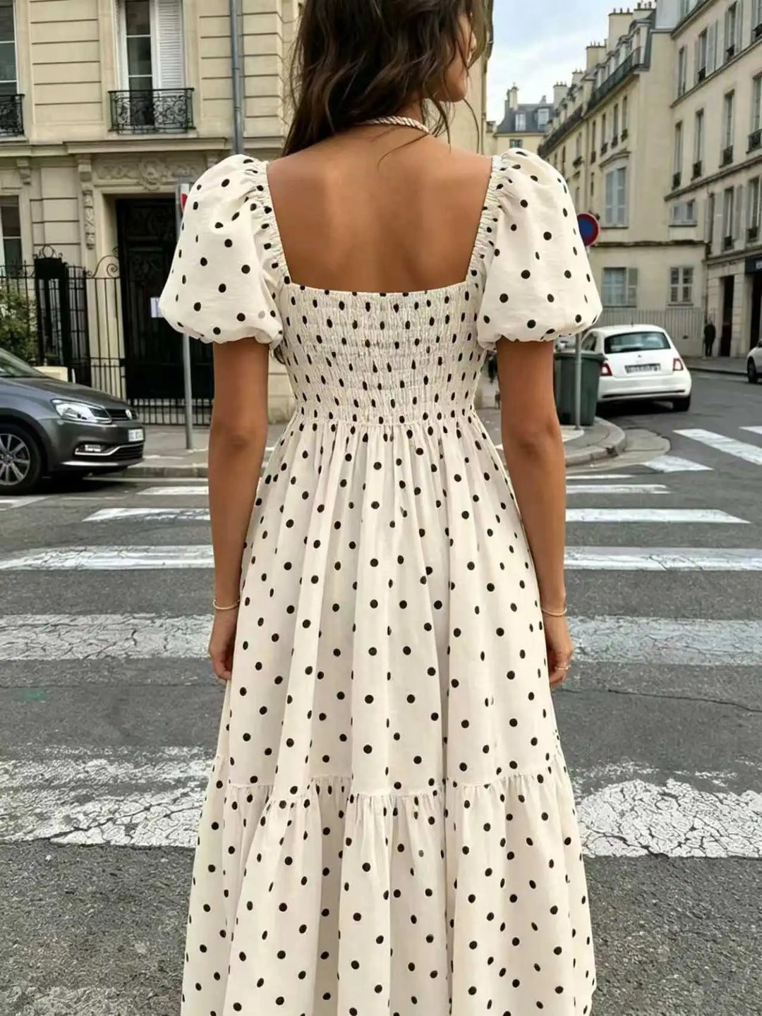 Rochelle Polka Dot Midi Dress