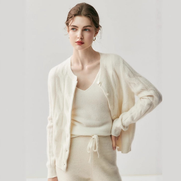 Thornbury Cashmere Cable Cardigan