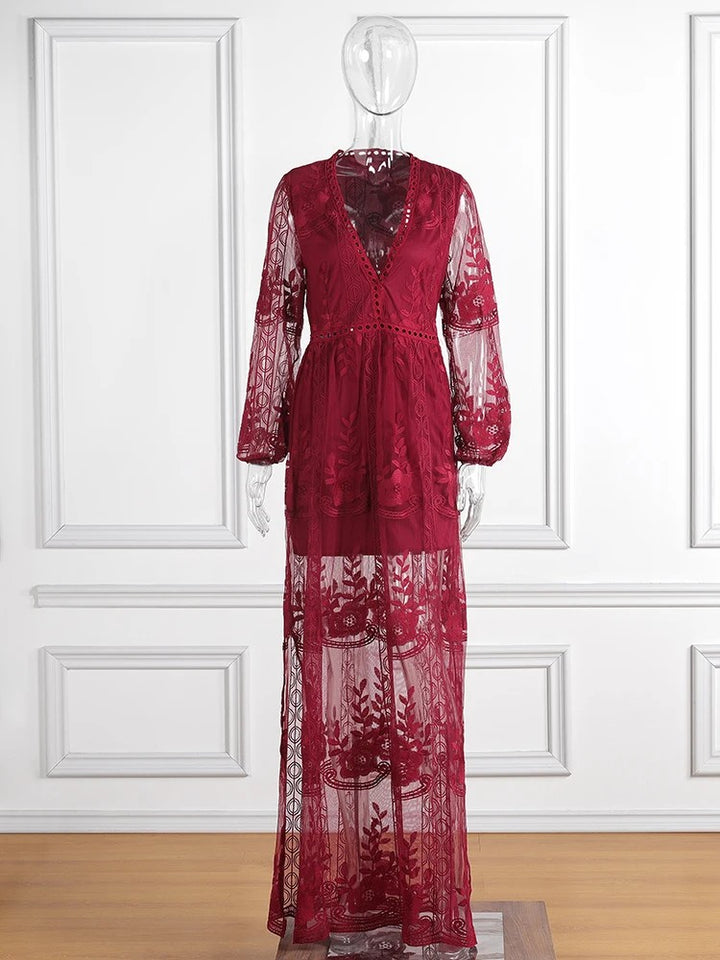 Toulouse Embroidered Maxi Dress