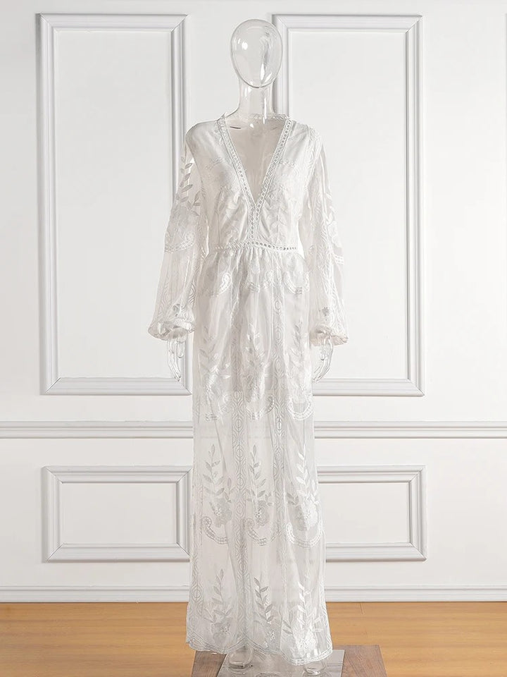 Toulouse Embroidered Maxi Dress