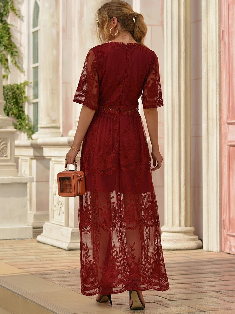 Toulouse Embroidered Maxi Dress