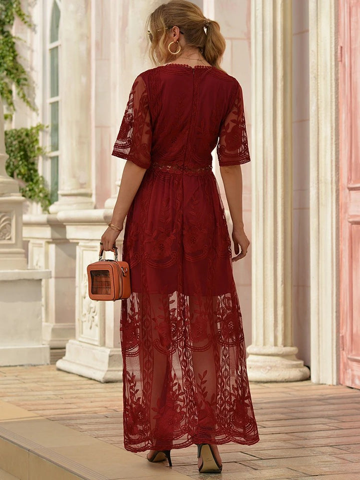 Toulouse Embroidered Maxi Dress