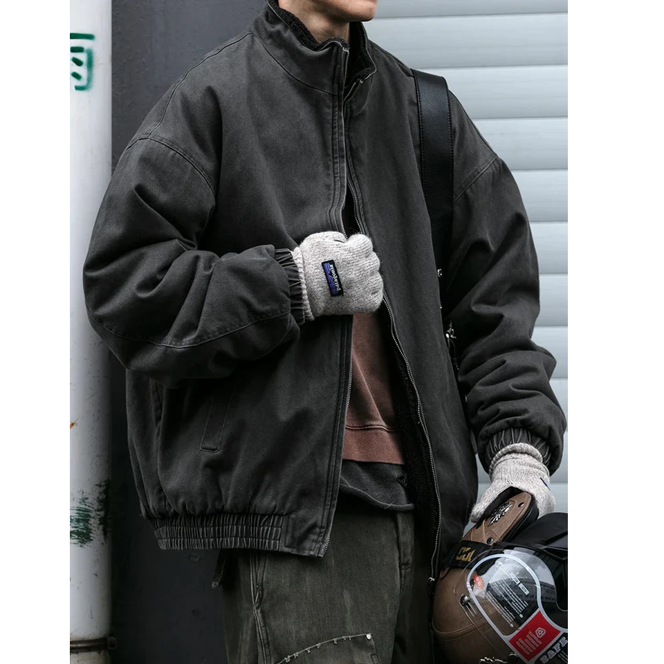 Calder Soft Zip-Up Bomber Jacket