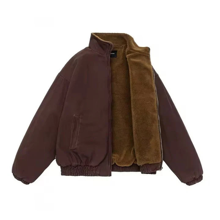 Calder Soft Zip-Up Bomber Jacket