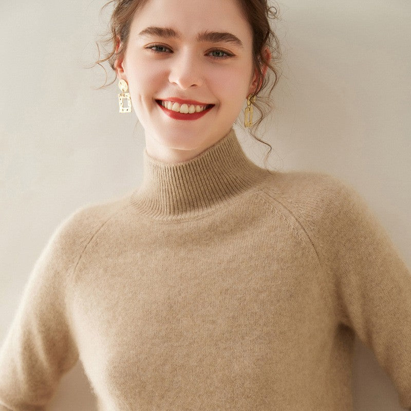 Valence Cashmere Mock Neck Sweater
