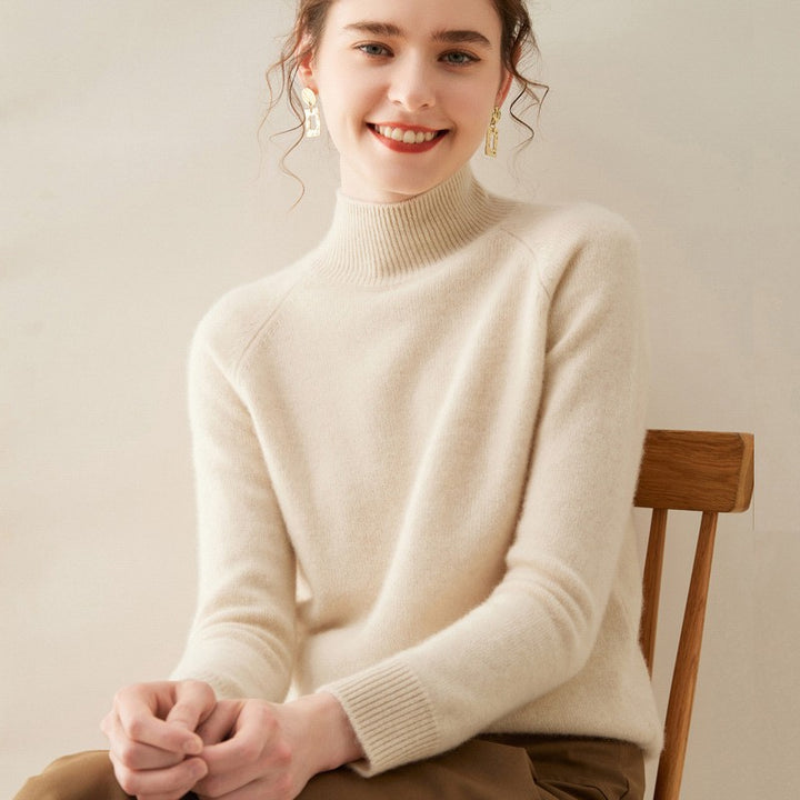 Valence Cashmere Mock Neck Sweater