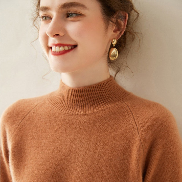 Valence Cashmere Mock Neck Sweater