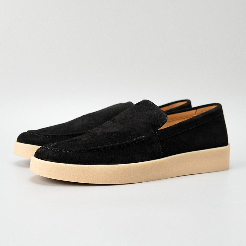 Valmont Suede Loafers - Obsidian Black