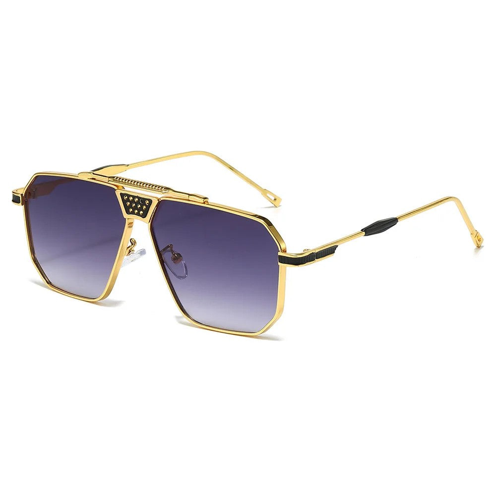 Vanguard Sunglasses - Polished Silver / Storm Fade