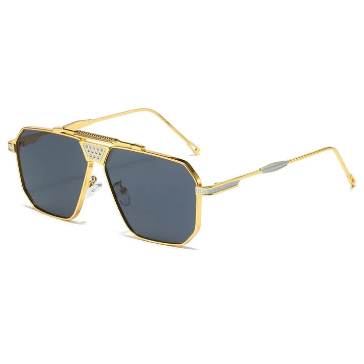 Vanguard Sunglasses - Polished Gold / Obsidian