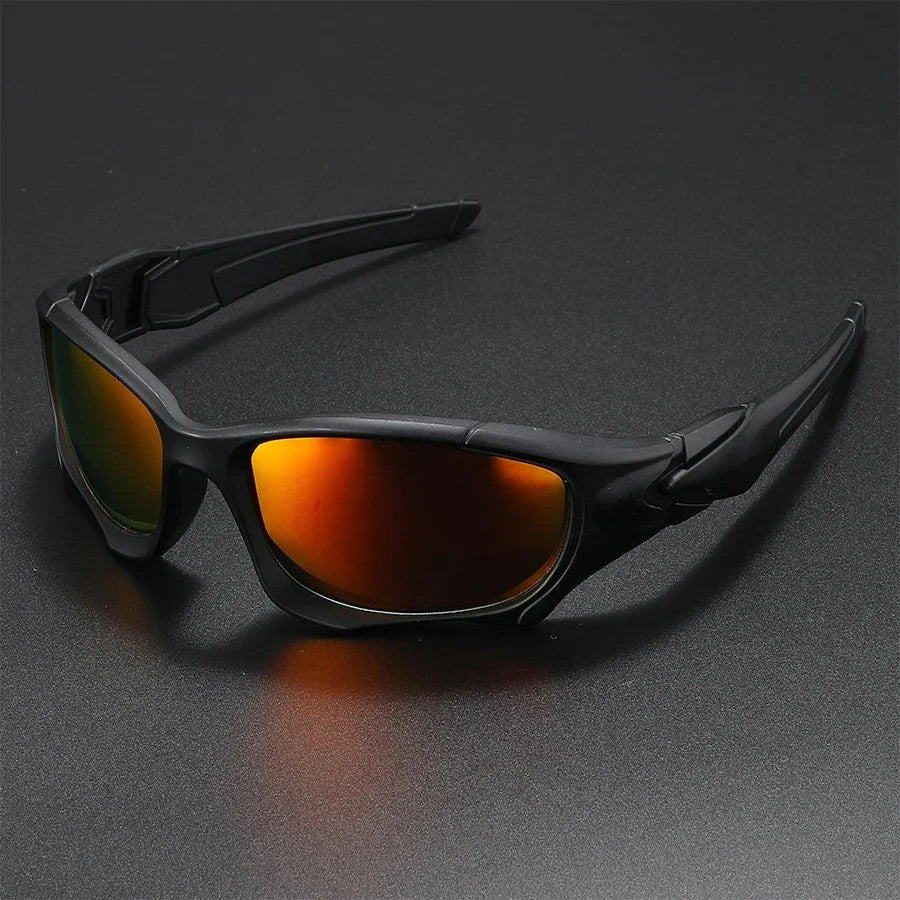 Vector Polarized Sunglasses - Matte Black / Inferno