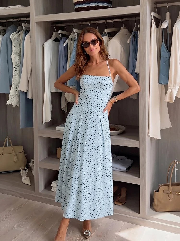 Vicenza Polka Dot Maxi Dress
